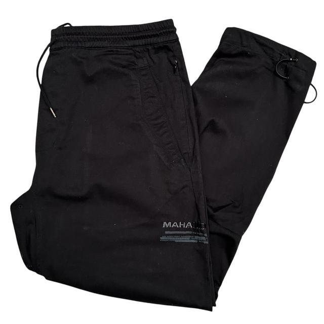 Maharishi Black Cotton Cargo Trousers