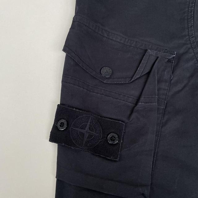 Stone Island Ghost SS 2022 Navy Blue RE-T Fit Cargo Trousers