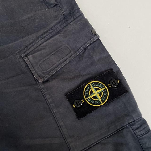 Stone Island AW 2021 Navy Blue RE-T Fit Cargo Trousers