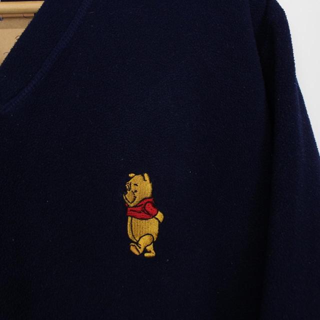 Vintage Disney Store Winnie the Pooh Navy Blue Fleece Jumper