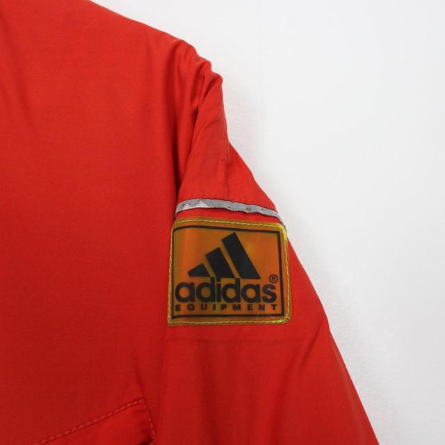 Vintage 90s Adidas Equipment Red and Black Full Zip Waterproof Jacket