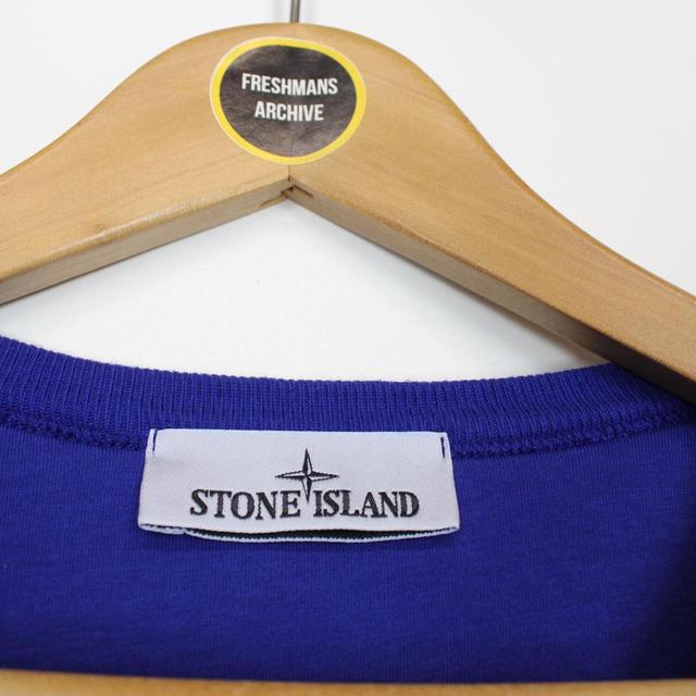 Stone Island AW 2023 Blue Cotton Sweatshirt Jumper