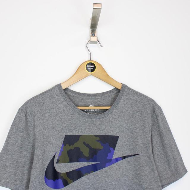 Nike Grey Short Sleeve Spellout T-Shirt