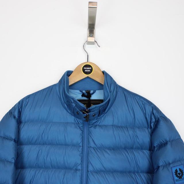 Belstaff Circuit Ocean Blue Full Zip Down Puffer Jacket