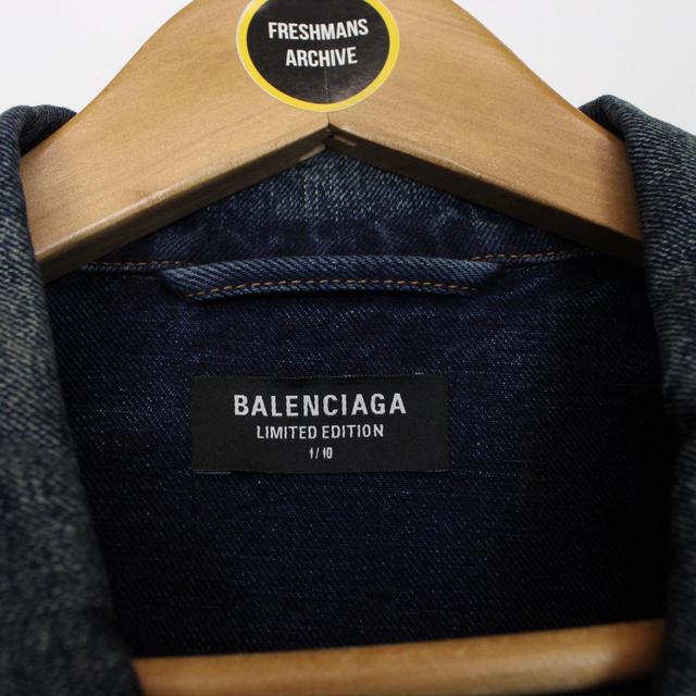 Balenciaga Limited Edition Miami Navy Blue Denim Jacket