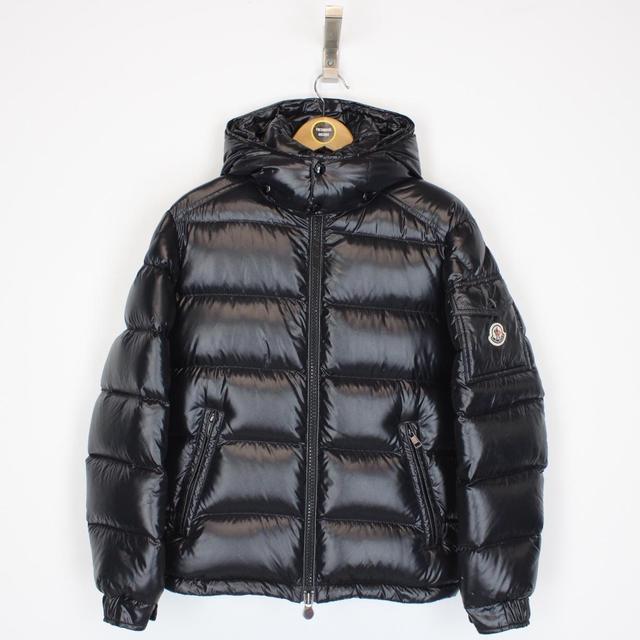 Moncler Maya Black Full Zip Down Puffer Jacket