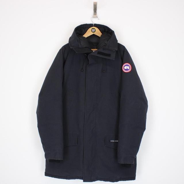 Canada Goose Navy Blue Langford Parka Black Label Down Coat