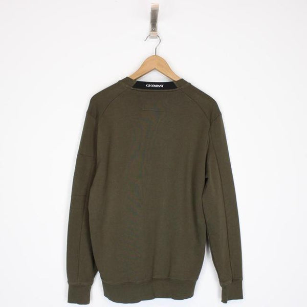 CP Company Khaki Green Goggle Sweatshirt Jumper