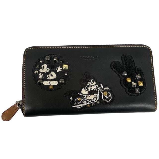 Coach x Disney Mickey Mouse Black Limited Edition Leather Purse