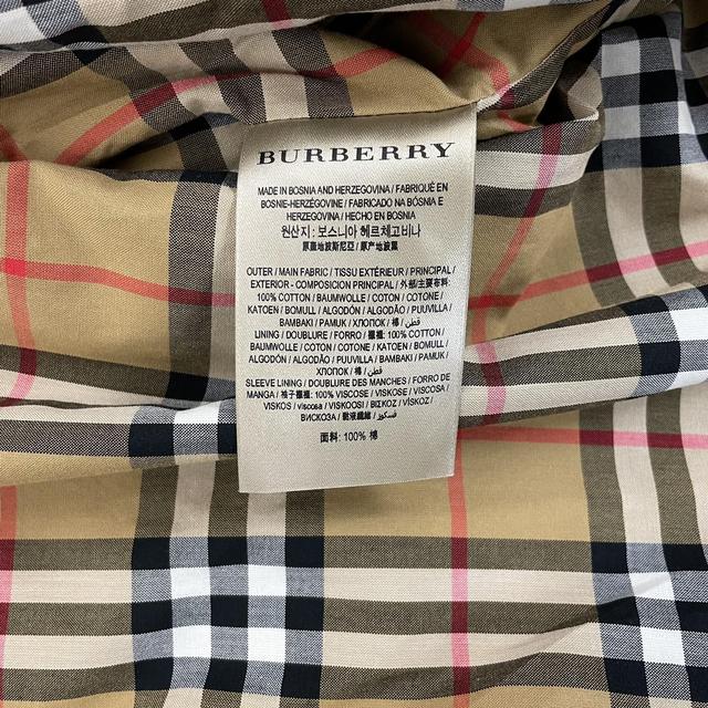 Burberry Green Nova Check Side-Slit Single Breasted Belted Gabardine Trench Coat