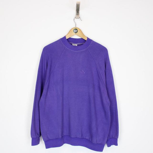 Vintage 90s Puma Purple Sweatshirt Jumper