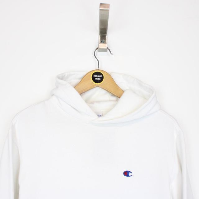 Vintage 00s Champion White Pullover Hoodie Jumper