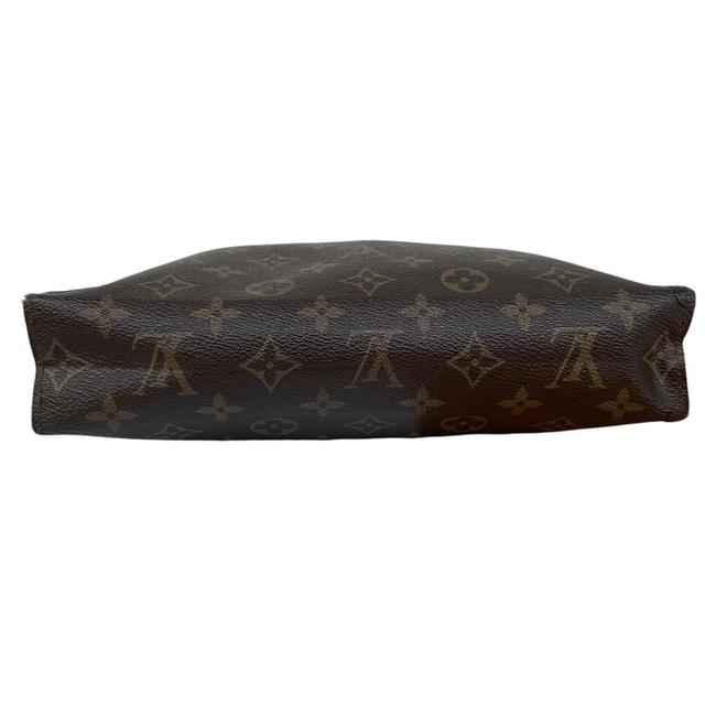 Louis Vuitton Brown and Beige Monogram Pochette Toilette 26 Pouch