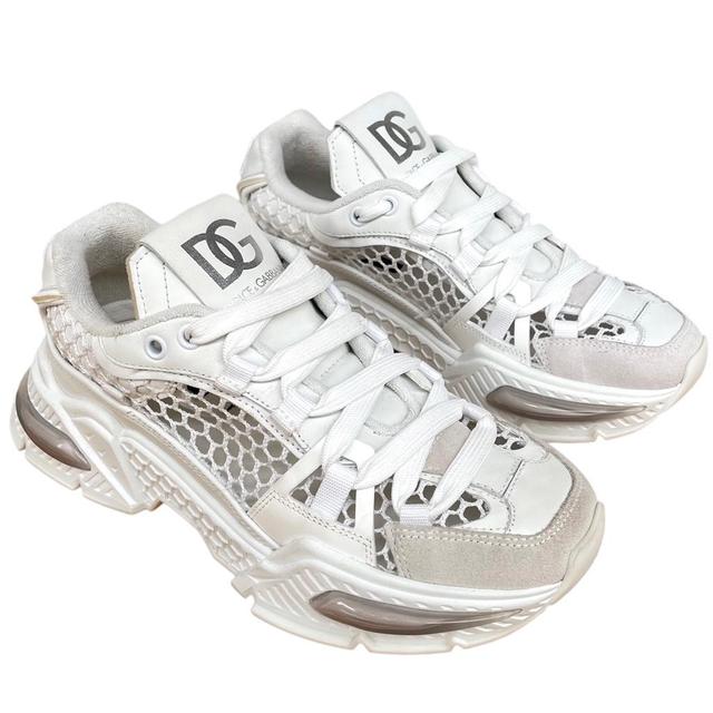 Dolce &amp; Gabbana White Airmaster Leather Trainers