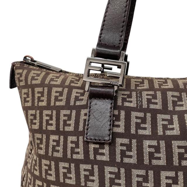 Fendi Zucchino Monogram Brown Canvas Tote Bag