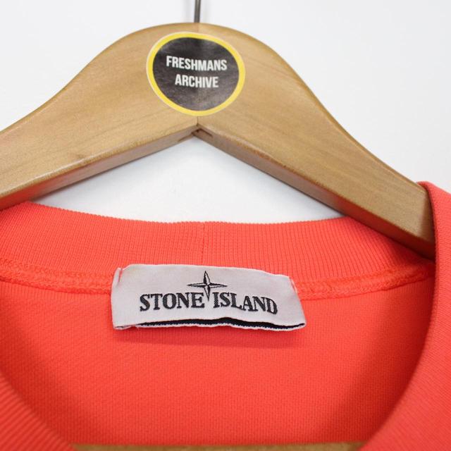 Stone Island SS 2022 Coral Orange Cotton Sweatshirt Jumper