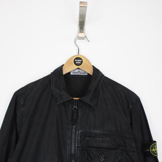 Stone Island AW 2020 Black Full Zip Overshirt Jacket