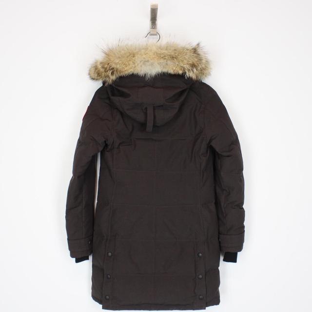 Canada Goose Brown Mackenzie Parka Down Jacket with Fur Trim