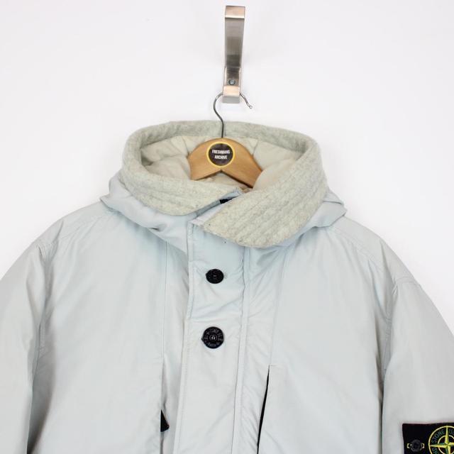 Stone Island AW 2017 Pale Blue Micro Reps Down Puffer Jacket