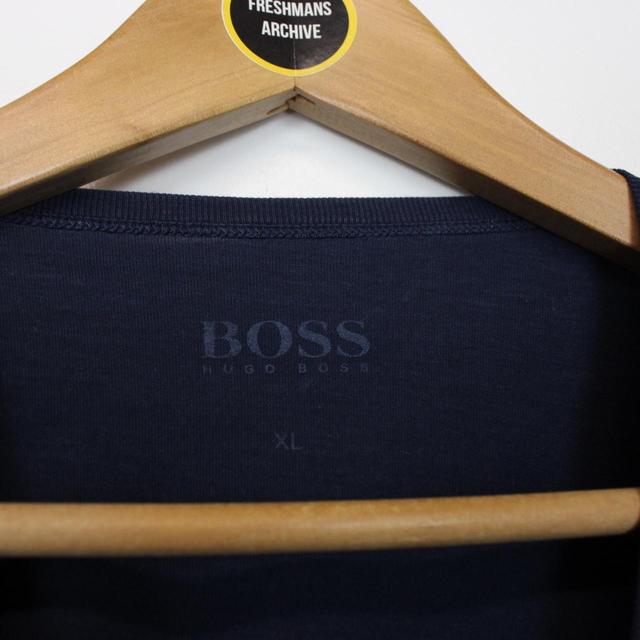 Hugo Boss Navy Blue Short Sleeve Cotton T-Shirt