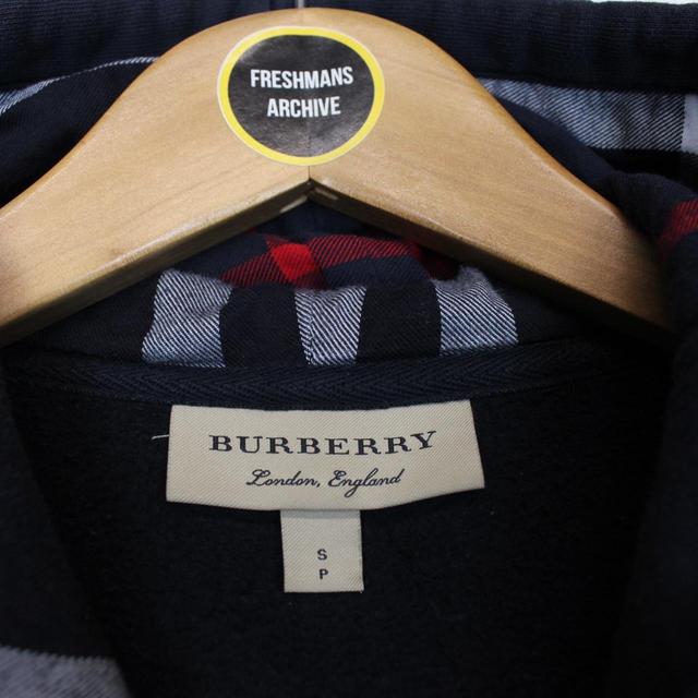 Burberry London Navy Blue Clarendon Full Zip Hoodie Jumper