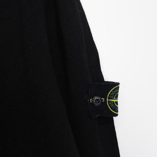 Stone Island SS 2019 Black Cotton Knit Sweatshirt Jumper