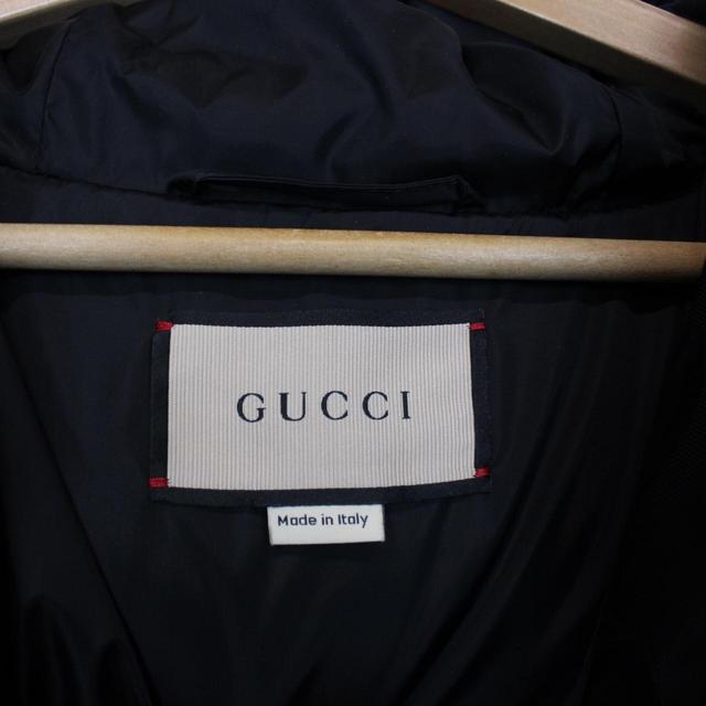 Gucci Black Jumbo GG Monogram Canvas Down Puffer Jacket