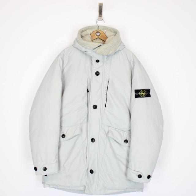 Stone Island AW 2017 Pale Blue Micro Reps Down Puffer Jacket