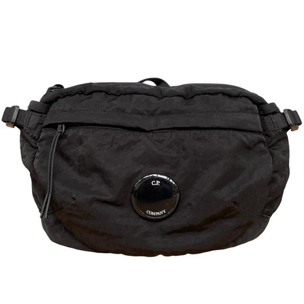 CP Company Black Nylon Lens Crossbody Bag