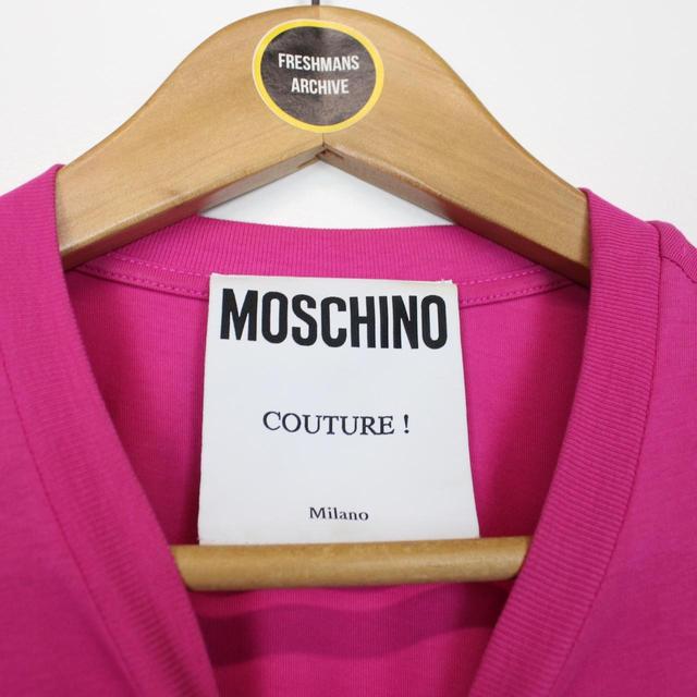 Moschino Couture Pink Short Sleeve Print T-Shirt