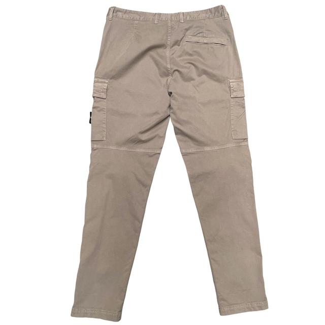 Stone Island Beige Slim Fit Cargo Trousers