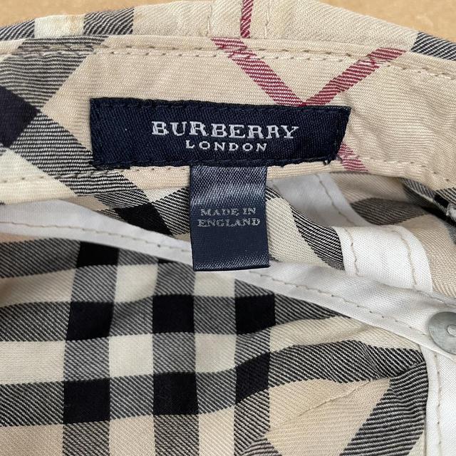 Vintage Burberry London Beige Nova Check Baseball Cap