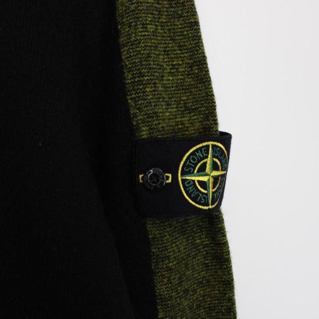 Stone Island AW 2016 Black and Green Alpaca Wool Knit Jumper