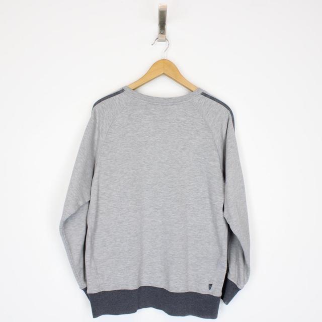 Vintage 00s Adidas Grey Spellout Sweatshirt Jumper