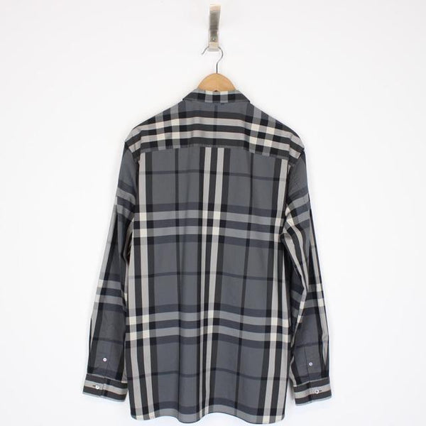 Burberry London Grey Nova Check Long Sleeve Shirt