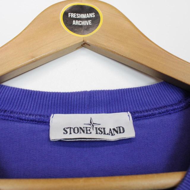 Stone Island AW 2021 Blue Cotton Sweatshirt Jumper