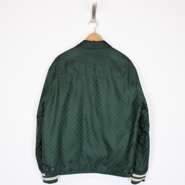 Gucci Green and Orange GG Monogram Reversible Nylon Jacket