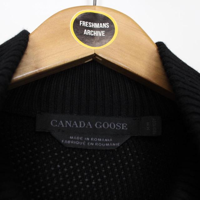 Canada Goose Black HyBridge Wool Knit Down Jacket