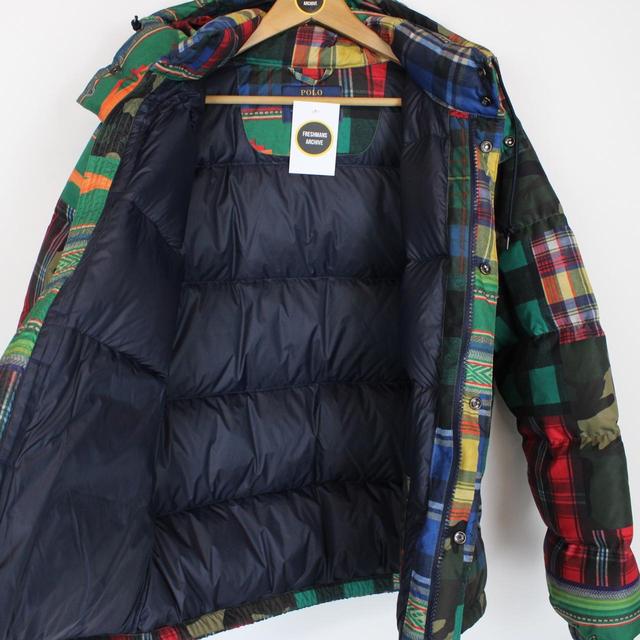 Polo Ralph Lauren Multicoloured Patchwork Down Puffer Jacket