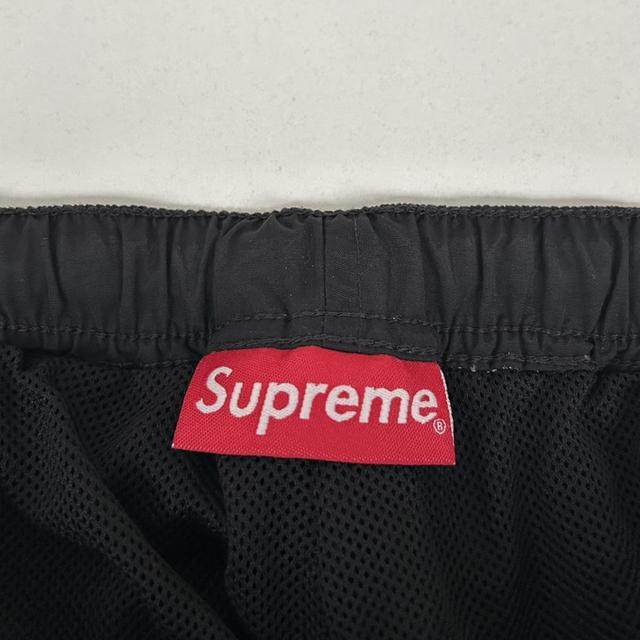 Supreme Black and Green Piping Tracksuit Bottoms / Joggers