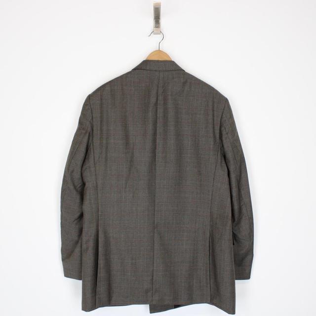 Burberry London Brown Checked Double Breasted Baker-S Blazer Jacket