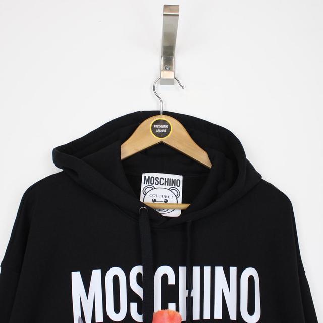 Moschino Couture Black Roman Teddy Bear Hoodie Jumper