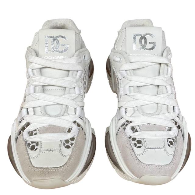 Dolce &amp; Gabbana White Airmaster Leather Trainers