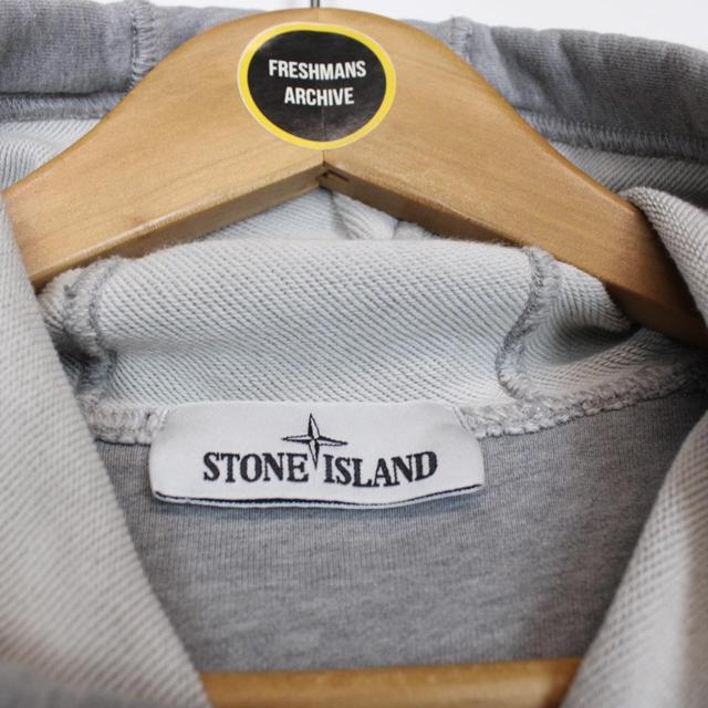 Stone Island SS 2022 Grey Cotton Hoodie Jumper