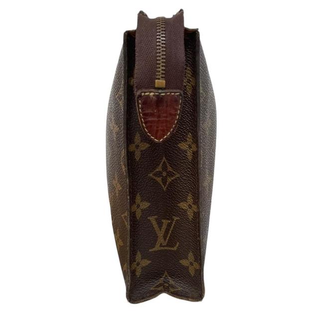 Louis Vuitton Brown and Beige Monogram Pochette Toilette 26 Pouch