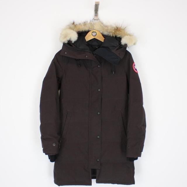 Canada Goose Brown Mackenzie Parka Down Jacket with Fur Trim