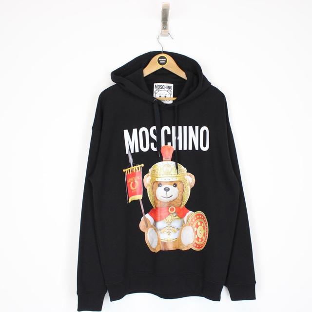 Moschino Couture Black Roman Teddy Bear Hoodie Jumper