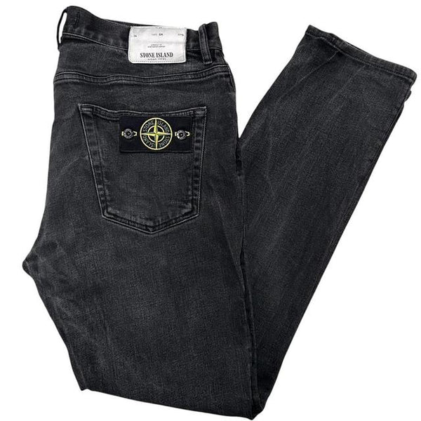 Stone Island AW 2016 Black Skinny Fit Denim Jeans