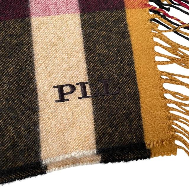 Burberry Prorsum Multicoloured Nova Check Cashmere Wool Fringe Scarf