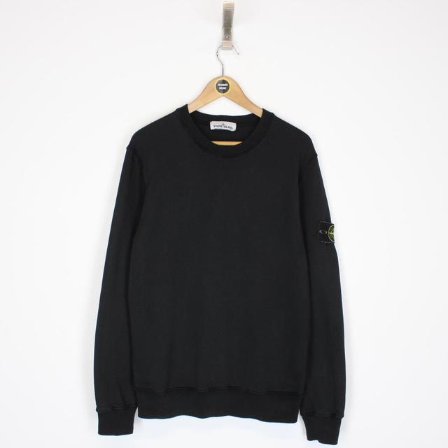 Stone Island SS 2021 Black Cotton Sweatshirt Jumper